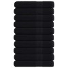 10 db frogn szaunatörölköző fekete 80 x 200 cm 360 g/m²