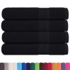 4 db frogn törölköző fekete 100 x 200 cm 360 g/m²