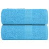 2 db türkizkék frogn mosdótörölköző 30 x 30 cm 360 g/m²