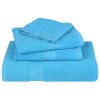 2 db türkizkék frogn mosdótörölköző 30 x 30 cm 360 g/m²