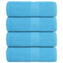 4 db türkizkék frogn vendégtörölköző 30 x 50 cm 360 g/m²