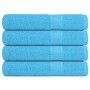 4 db türkizkék frogn törölköző 100 x 200 cm 360 g/m²