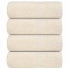4 db krémszínű frogn mosdótörlő 30 x 30 cm 360 g/m²