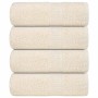 4 db krémszínű frogn mosdótörlő 30 x 30 cm 360 g/m²