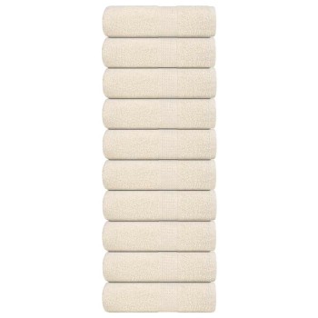 10 db frogn vendégtörölköző krémszínű 30 x 50 cm 360 g/m²