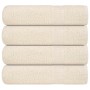 4 db krémszínű frogn fürdőlepedő 100 x 150 cm 360 g/m²