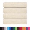 4 db krémszínű frogn fürdőlepedő 100 x 150 cm 360 g/m²