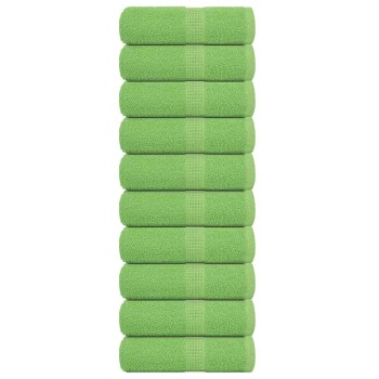10 db frogn vendégtörölköző almazöld 30 x 50 cm 360 g/m²