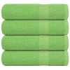 4 db frogn mintás kéztörlő almazöld 50 x 100 cm 360 g/m²