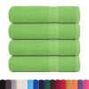 4 db frogn mintás kéztörlő almazöld 50 x 100 cm 360 g/m²