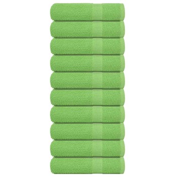 10 db frogn fürdőlepedő almazöld 100 x 150 cm 360 g/m²