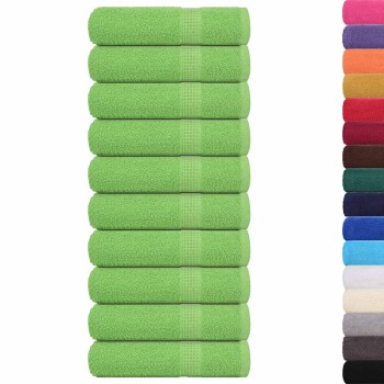 10 db frogn fürdőlepedő almazöld 100 x 150 cm 360 g/m²