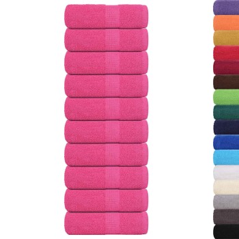 10 db frogn vendégtörölköző rózsaszín 30 x 50 cm 360 g/m²