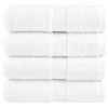4 db prémium solund mosdótörölköző fehér 30 x 30 cm 600 g/m²