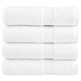 4 db prémium fürdőlepedő solund fehér 100 x 150 cm 600 g/m²