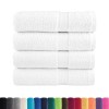 4 db prémium fürdőlepedő solund fehér 100 x 150 cm 600 g/m²