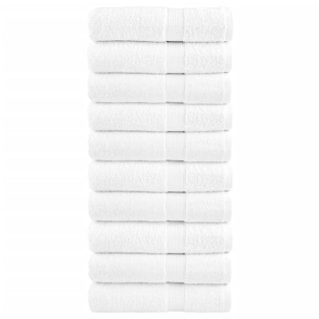 10 db prémium fürdőlepedő solund fehér 100 x 150 cm 600 g/m²