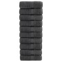 Prémium solund mosdótörlőkendők 10 db antracitszürke 30 x 30 cm 600 g/m²