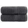 2 db prémium vendégtörölköző solund antracitszürke 30 x 50 cm 600 g/m²