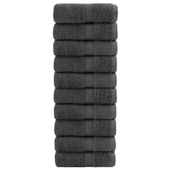 10 db prémium vendégtörölköző solund antracitszürke 30 x 50 cm 600 g/m²