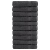 Prémium kéztörlő solund 10 db antracitszürke 50 x 100 cm 600 g/m²