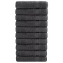 Prémium kéztörlő solund 10 db antracitszürke 50 x 100 cm 600 g/m²