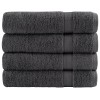 4 db prémium fürdőlepedő solund antracitszürke 70 x 140 cm 600 g/m²
