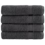 4 db prémium fürdőlepedő solund antracitszürke 70 x 140 cm 600 g/m²