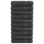 Prémium fürdőlepedők solund 10 db antracitszürke 70 x 140 cm 600 g/m²