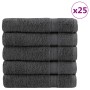 Prémium fürdőlepedők solund 25 db antracitszürke 70 x 140 cm 600 g/m²