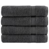 4 db prémium fürdőlepedő solund antracitszürke 100 x 150 cm 600 g/m²