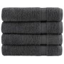 4 db prémium fürdőlepedő solund antracitszürke 100 x 150 cm 600 g/m²