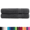 Prémium szaunatörölköző solund 2 db antracitszürke 80x200 cm 600 g/m²