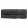 2 db prémium solund törölköző antracitszürke 100 x 200 cm 600 g/m²