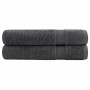 2 db prémium solund törölköző antracitszürke 100 x 200 cm 600 g/m²