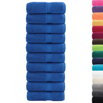 10 db prémium vendégtörölköző solund kék 30 x 50 cm 600 g/m²