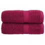 2 db prémium solund mosdótörlő bordó 30 x 30 cm 600 g/m²