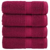 4 db prémium solund mosdótörlő bordó 30 x 30 cm 600 g/m²