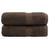 Prémium mosdótörölköző solund 2 db barna 30 x 30 cm 600 g/m²