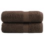 Prémium mosdótörölköző solund 2 db barna 30 x 30 cm 600 g/m²