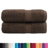 Prémium mosdótörölköző solund 2 db barna 30 x 30 cm 600 g/m²