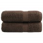 2 db prémium vendégtörölköző solund barna 30 x 50 cm 600 g/m²