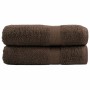Prémium kéztörlő solund 2 db barna 50 x 100 cm 600 g/m²