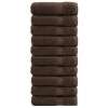 Prémium kéztörlő solund 10 db barna 50 x 100 cm 600 g/m²