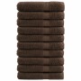10 db prémium törölköző solund barna 100 x 200 cm 600 g/m²