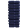 10 db prémium vendégtörölköző solund sötétkék 30 x 50 cm 600 g/m²