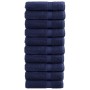 Prémium zuhanytörölköző solund 10 db sötétkék 70 x 140 cm 600 g/m²