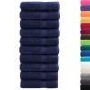 10 db prémium solund fürdőlepedő sötétkék 100 x 150 cm 600 g/m²