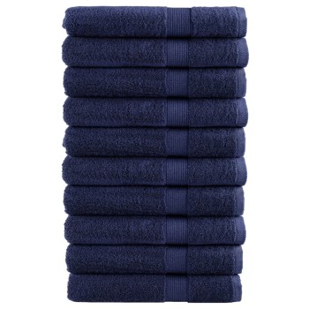 10 db prémium solund törölköző sötétkék 100 x 200 cm 600 g/m²