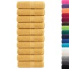 10 db prémium vendégtörölköző solund arany színben 30 x 50 cm 600 g/m²